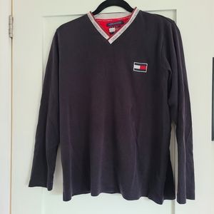 Vintage Tommy Hilfiger Long Sleeve Vneck Top